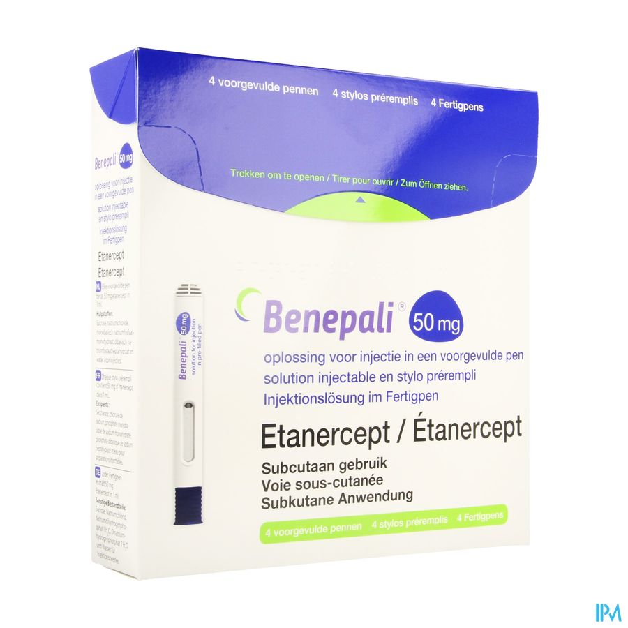 Benepali 50mg Opl Inj Voorgevulde Pen 4