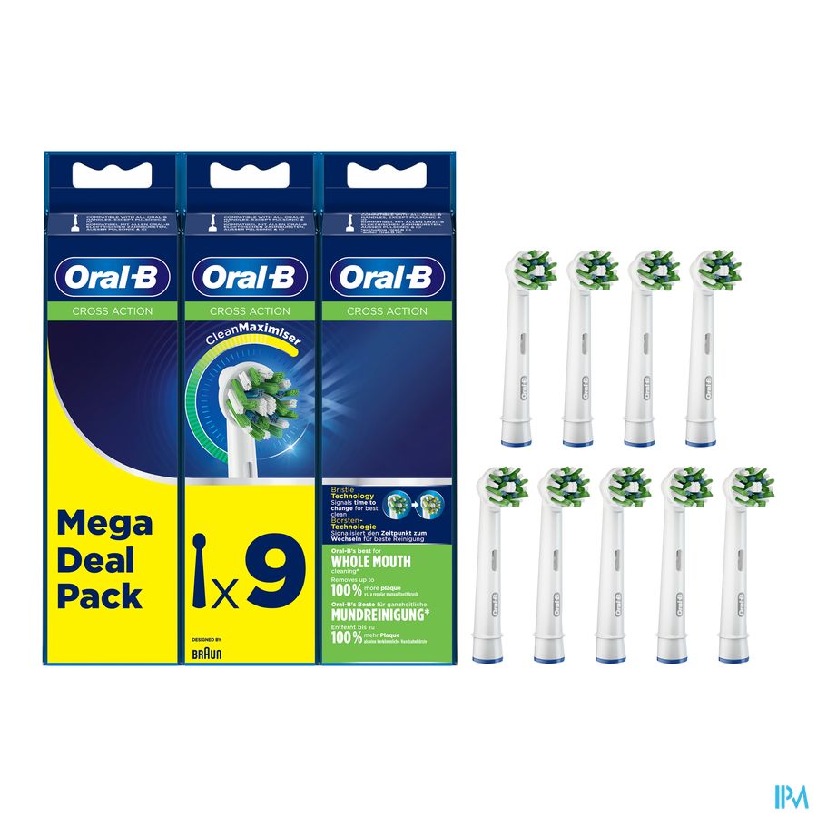 Oral-b Refill Eb50-9 Crossaction 9