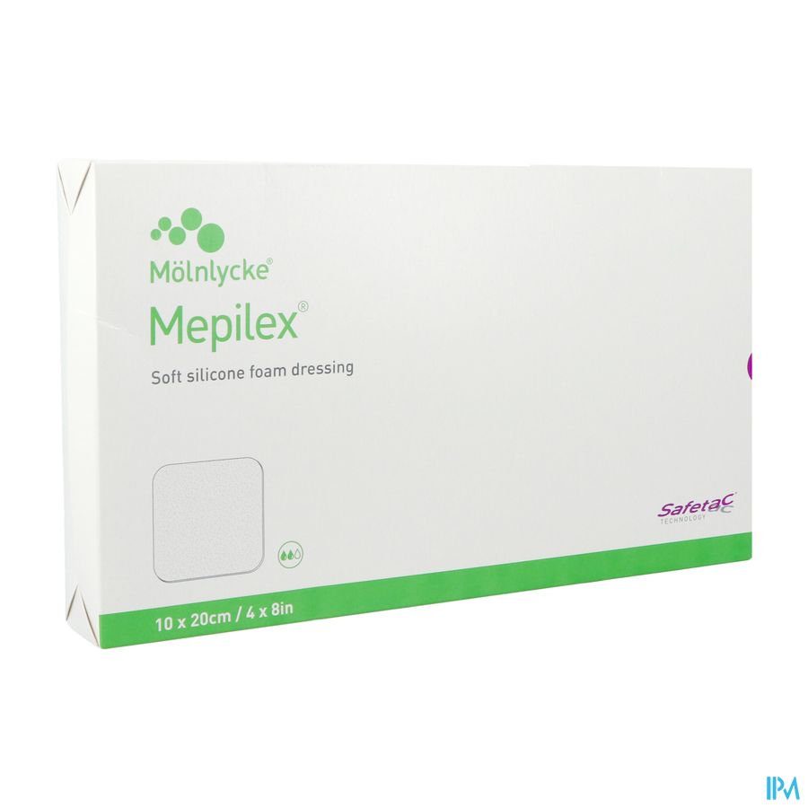 Mepilex Schuimverb Sil Abs Ster 10x20cm 5 294200 Mepilex Schuimverb Sil Abs Ster 10x20cm 5 294200