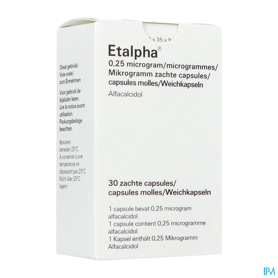 Etalpha Caps 30 X 0,25mcg Etalpha Caps 30 X 0,25mcg