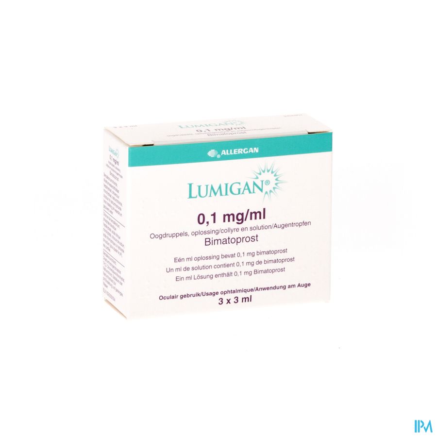 Lumigan Collyre 0,1mg/1ml 3 X 3ml Lumigan Collyre 0,1mg/1ml 3 X 3ml