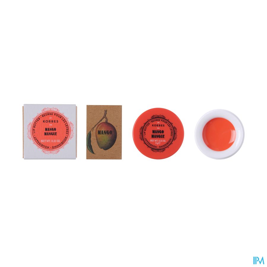 Korres Km Lipbutter Pot Mango 6g Korres Km Lipbutter Pot Mango 6g