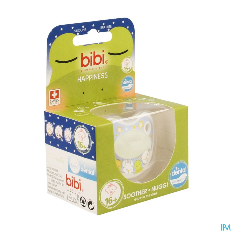 Bibi Fopspeen Dental Glow In The Dark +16m