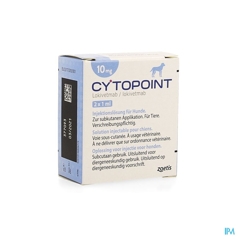 Cytopoint 10mg/ml Opl Inj Hond 2x1ml Cytopoint 10mg/ml Opl Inj Hond 2x1ml
