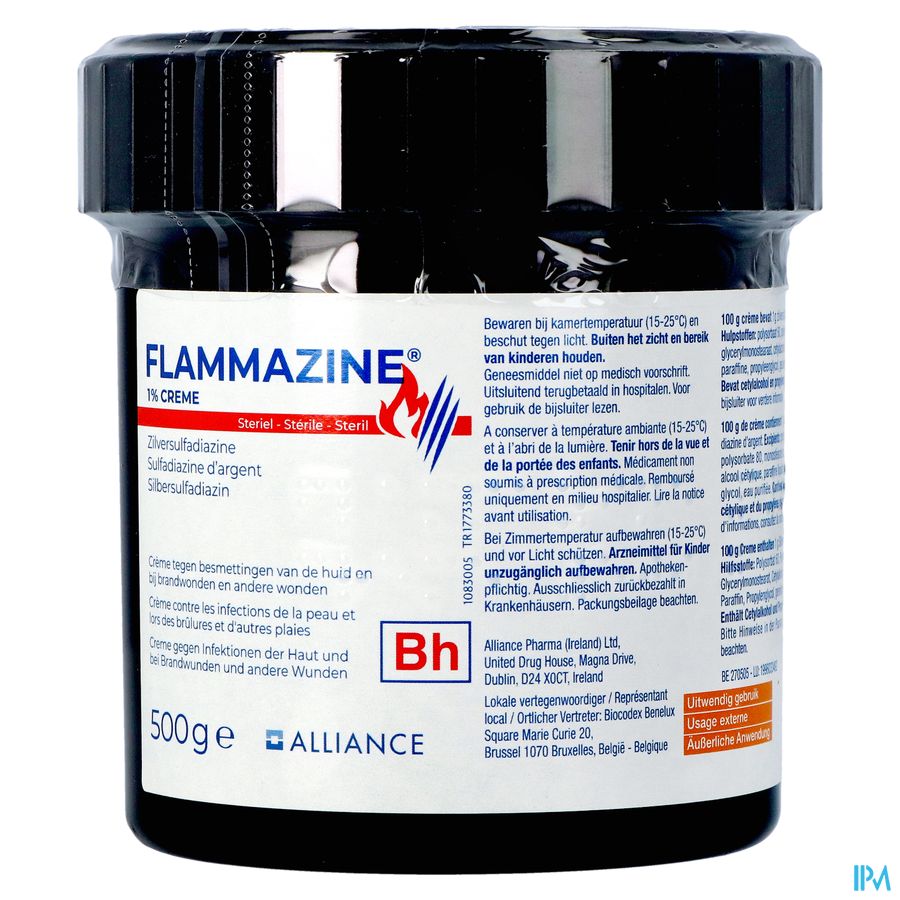 Flammazine 1% Creme 1 X 500g 1