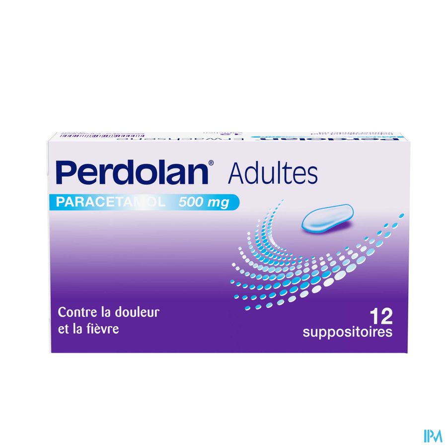 Perdolan Supp Ad 12x500mg Perdolan Supp Ad 12x500mg