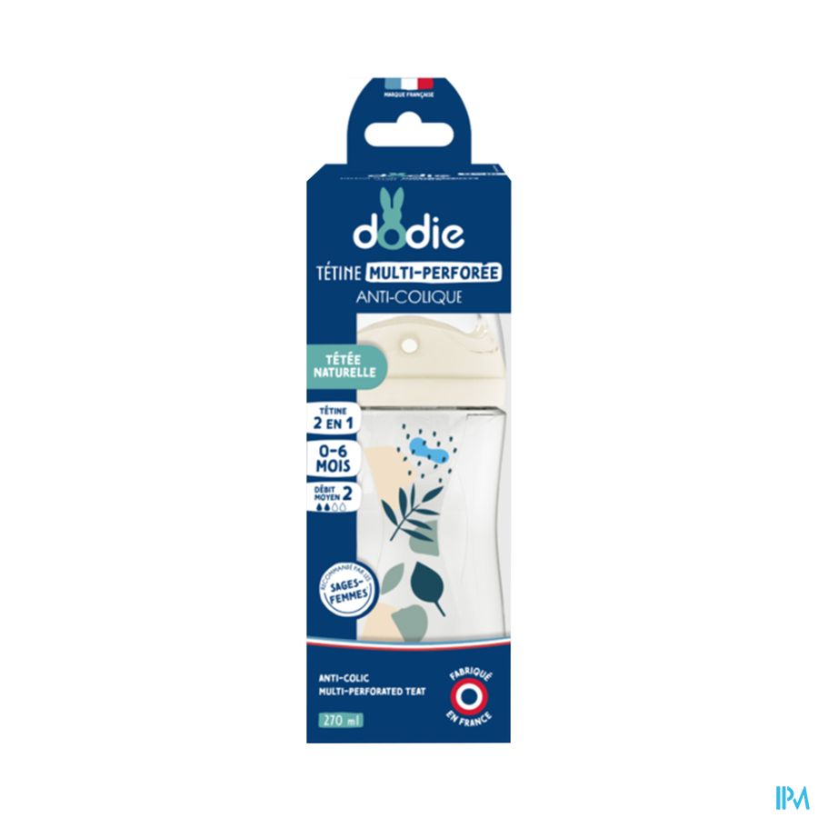 Dodie Zuigfles A/colic Speen&ring Blauw +3m 150ml Dodie Zuigfles A/colic Speen&ring Blauw +3m 150ml