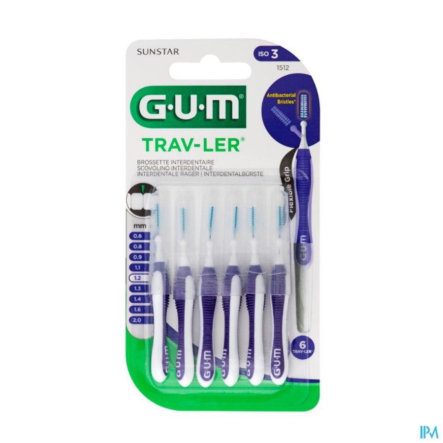 Gum Trav-ler Interdent.borsteltje 1,2mm 6 1512m6