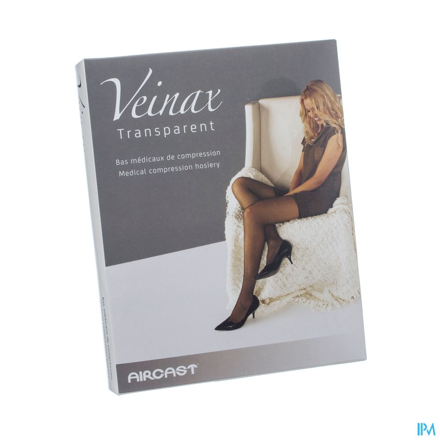Veinax Hold-ups Transparant 2 Lang Zwart M4 Veinax Hold-ups Transparant 2 Lang Zwart M4