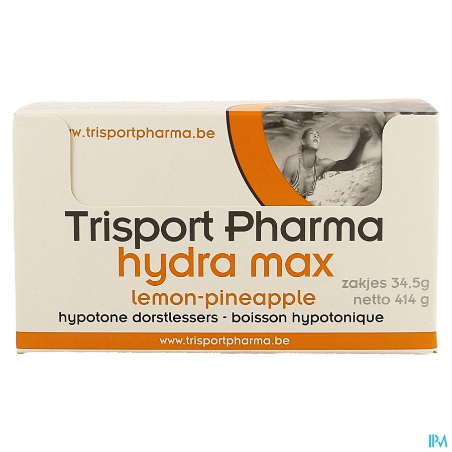 Trisportpharma Hydra Max Lemon-pineap.pdr 12x34,5g Trisportpharma Hydra Max Lemon-pineap.pdr 12x34,5g