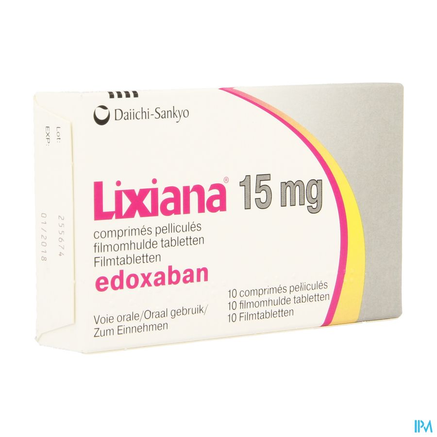 Lixiana 15mg Comp Pell 10 X 15mg Lixiana 15mg Comp Pell 10 X 15mg
