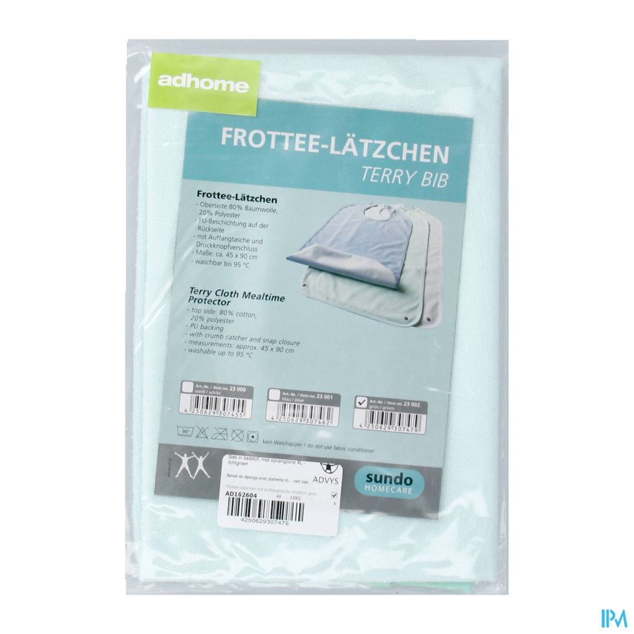 Bavoir Eponge Xl Vert Clair