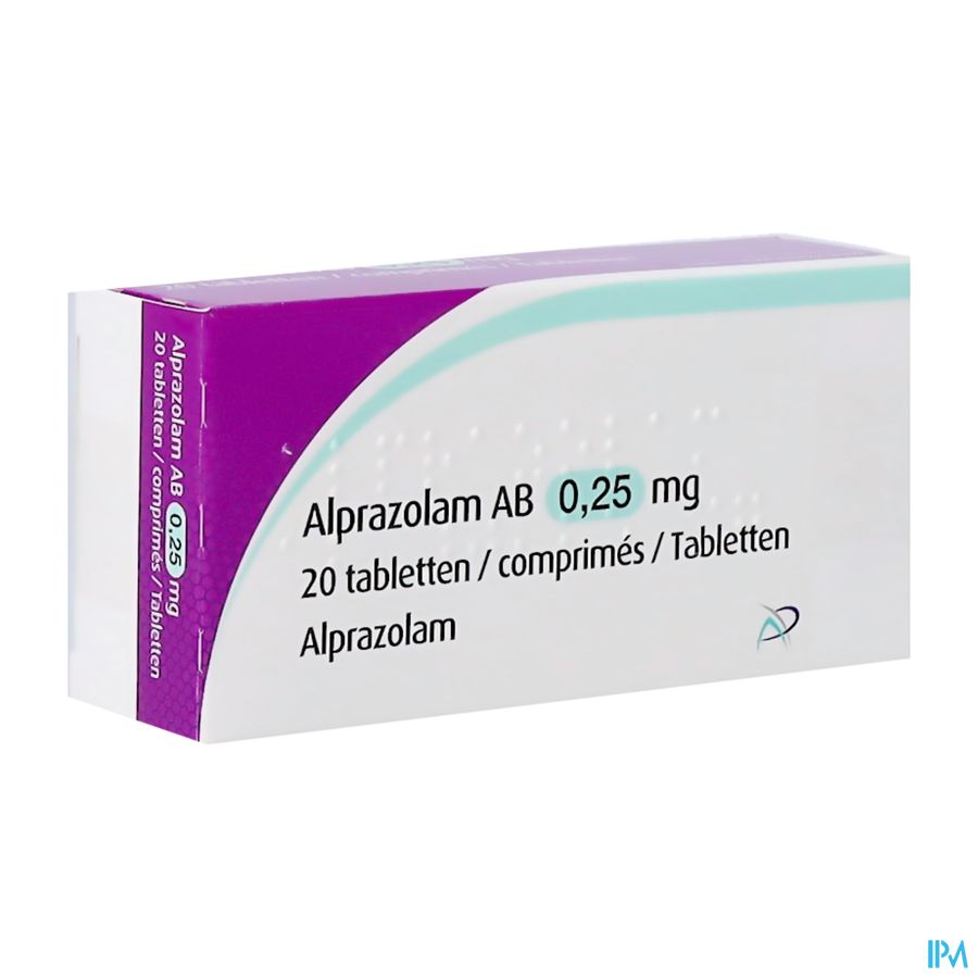 Alprazolam Ab Tabl 20x0,25mg Alprazolam Ab Tabl 20x0,25mg