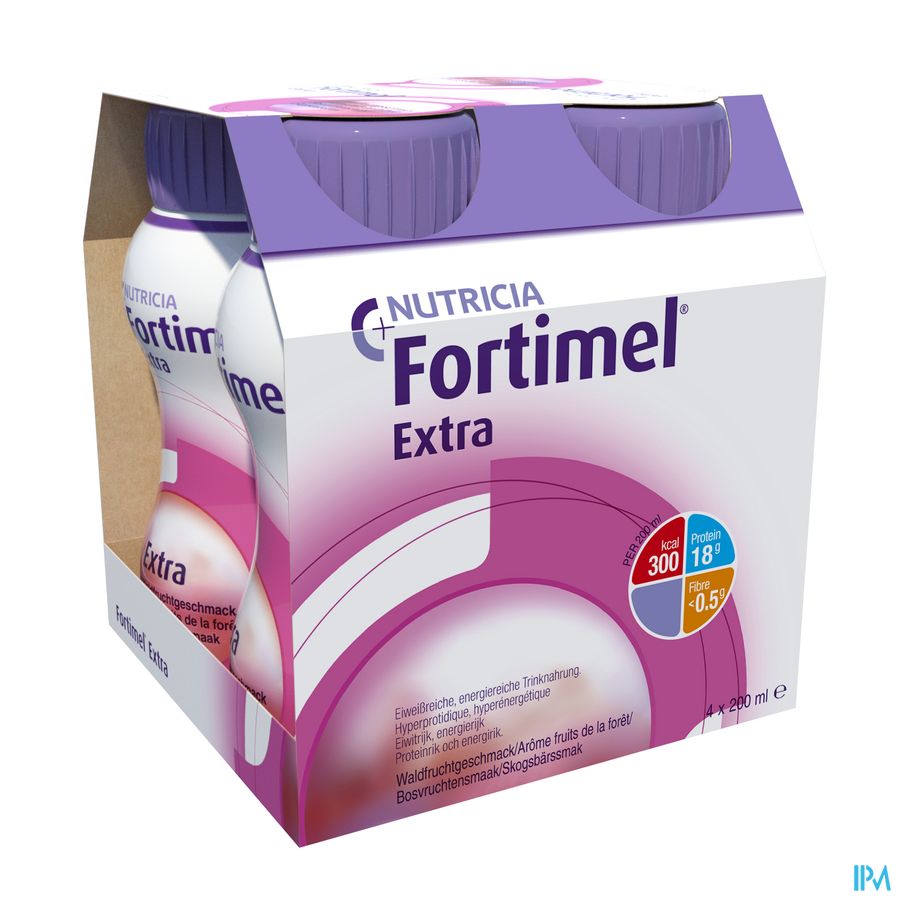 Fortimel Extra Bosvruchten Flesjes 4x200ml