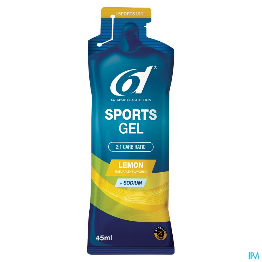 6d Sports Gel Lemon 45ml