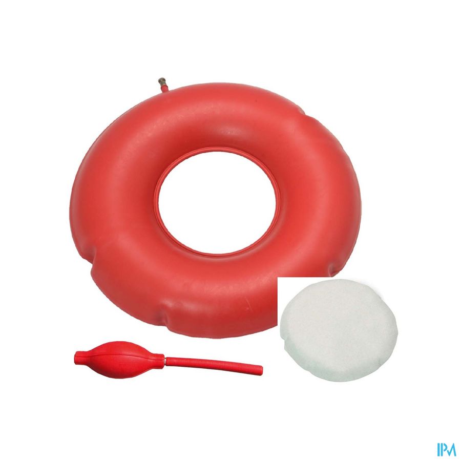 Ringkussen Opblaasbaar 45cm+badstoffen Hoes+pompje