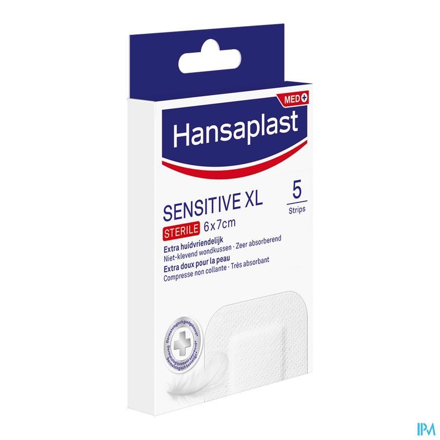 Hansaplast Sensitive Xl 6cmx7cm Strips 5 Hansaplast Sensitive Xl 6cmx7cm Strips 5