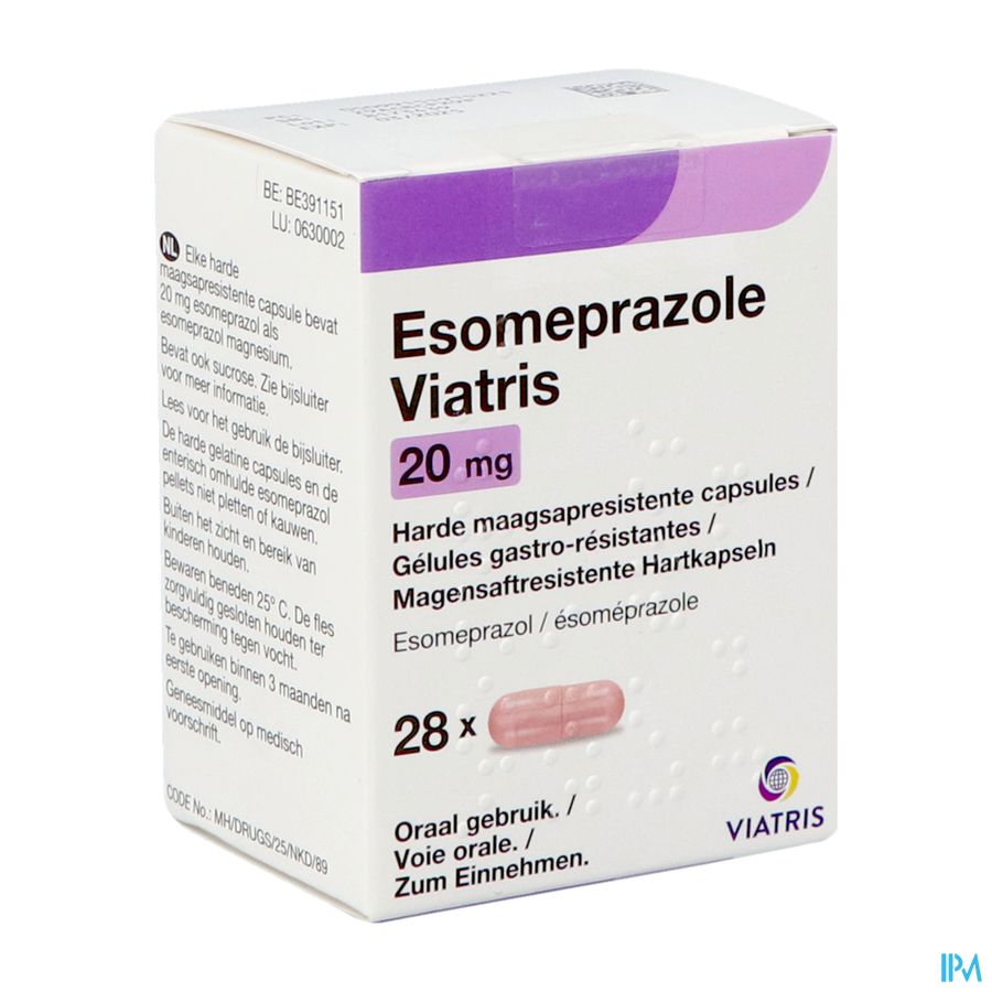 Esomeprazole Viatris 20mg Caps 28 Esomeprazole Viatris 20mg Caps 28