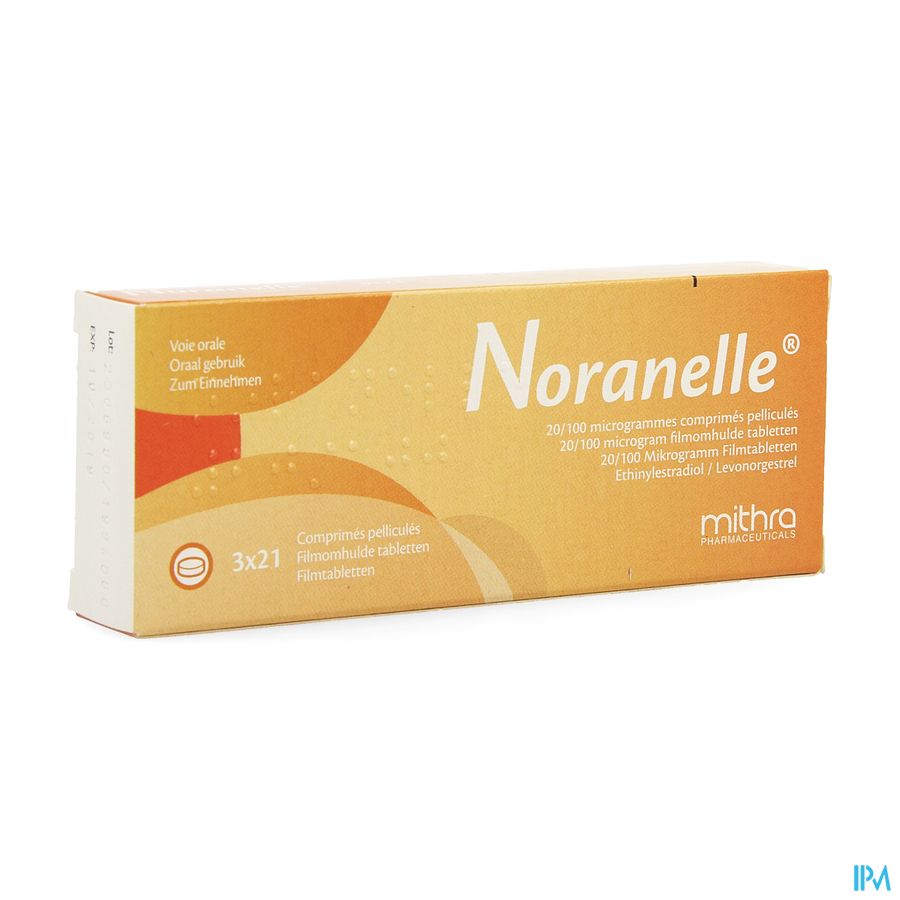 Noranelle 20/100mcg Filmomh Tabl 3 X 21 Noranelle 20/100mcg Filmomh Tabl 3 X 21