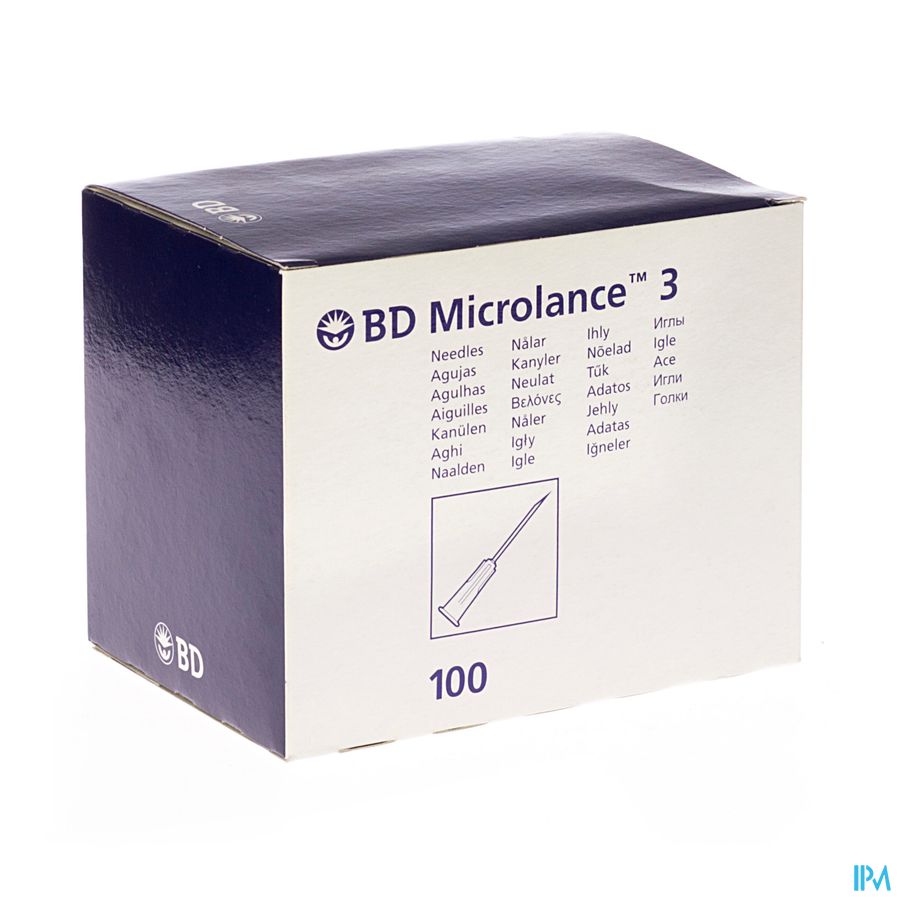 Bd Microlance 3 Nld 27g 3/4 Rb 0,4x19mm Grijs 100