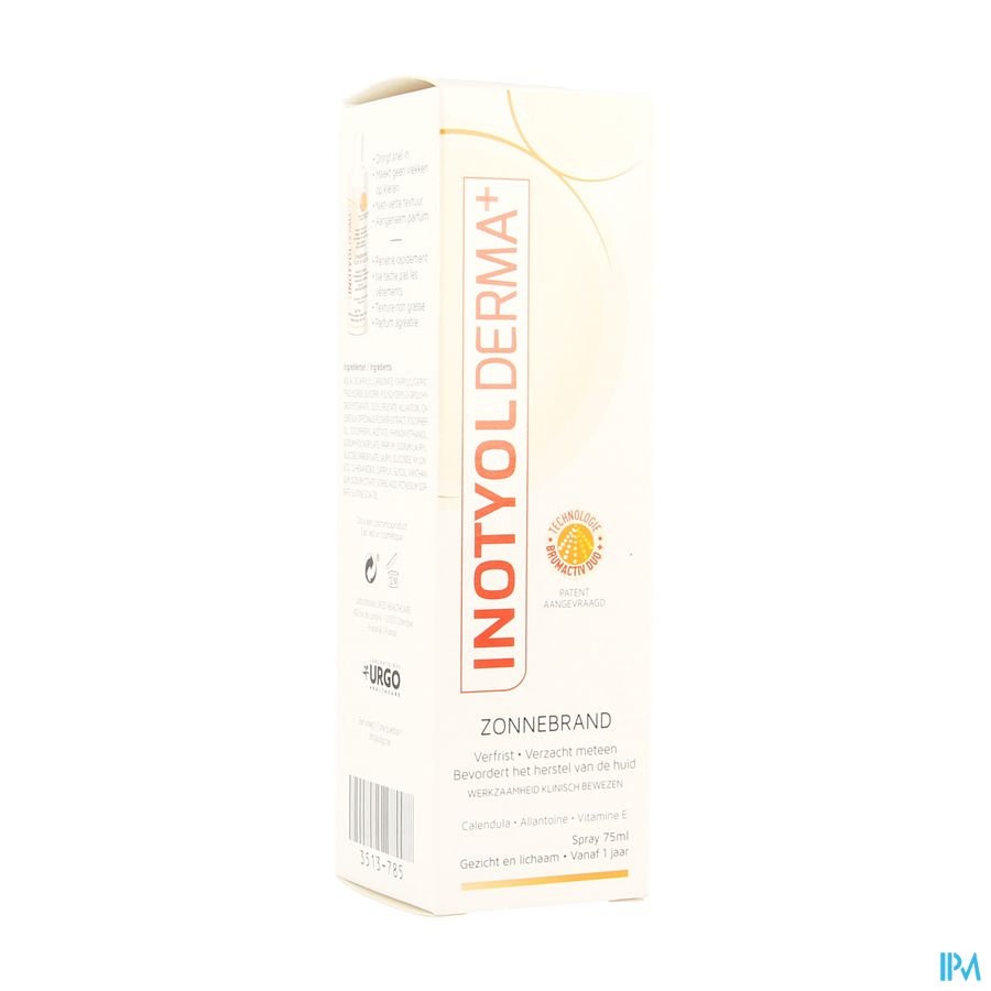 Inotyol Derma+ Zonnebrand Spray 75ml