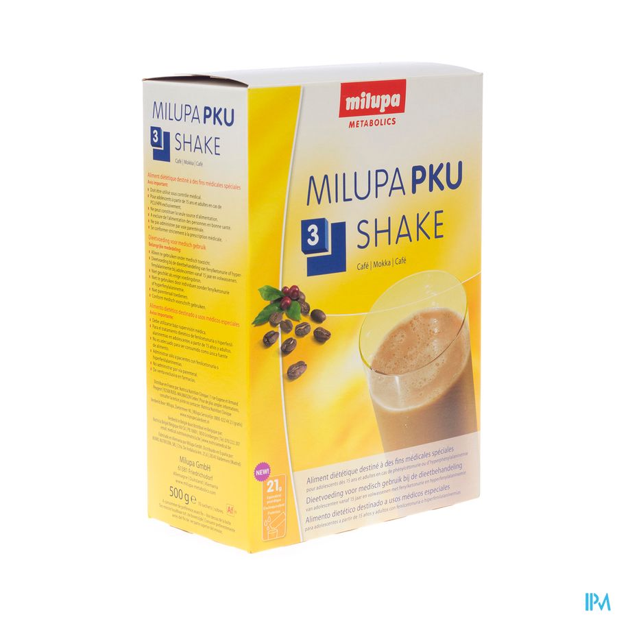 Milupa Pku 3 Shake Mokka Zakje 10x50g