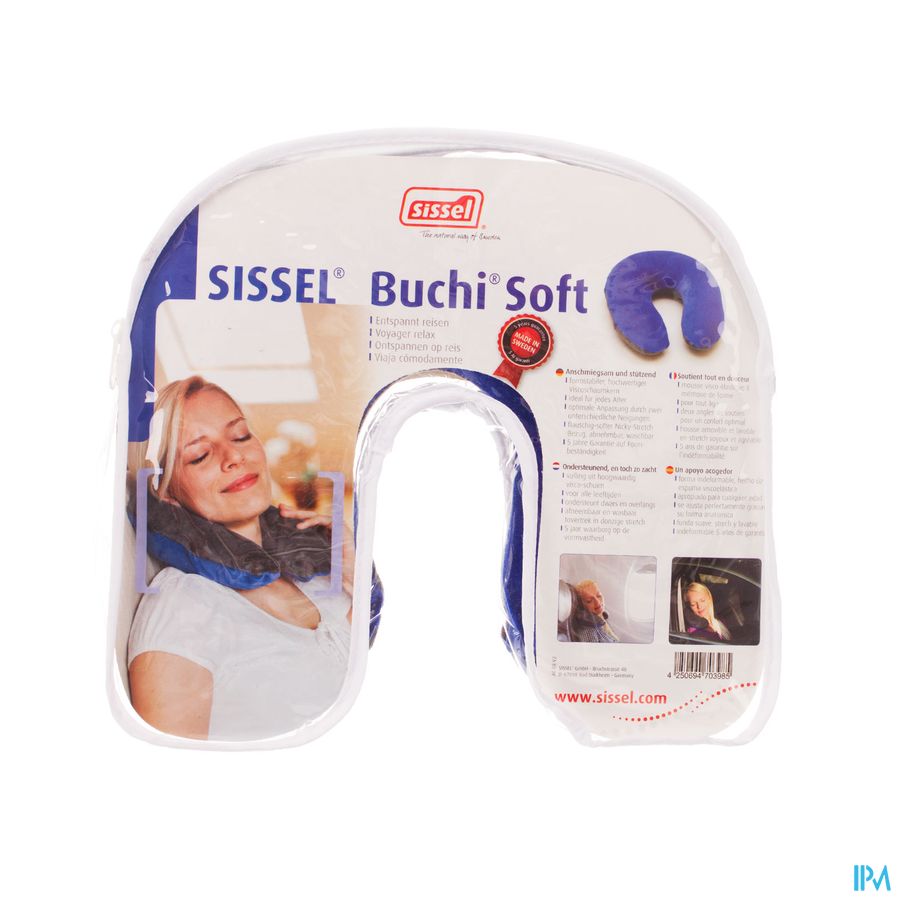Sissel Buchi Soft Blauw/grijs Nekkussen U-vorm Sissel Buchi Soft Blauw/grijs Nekkussen U-vorm