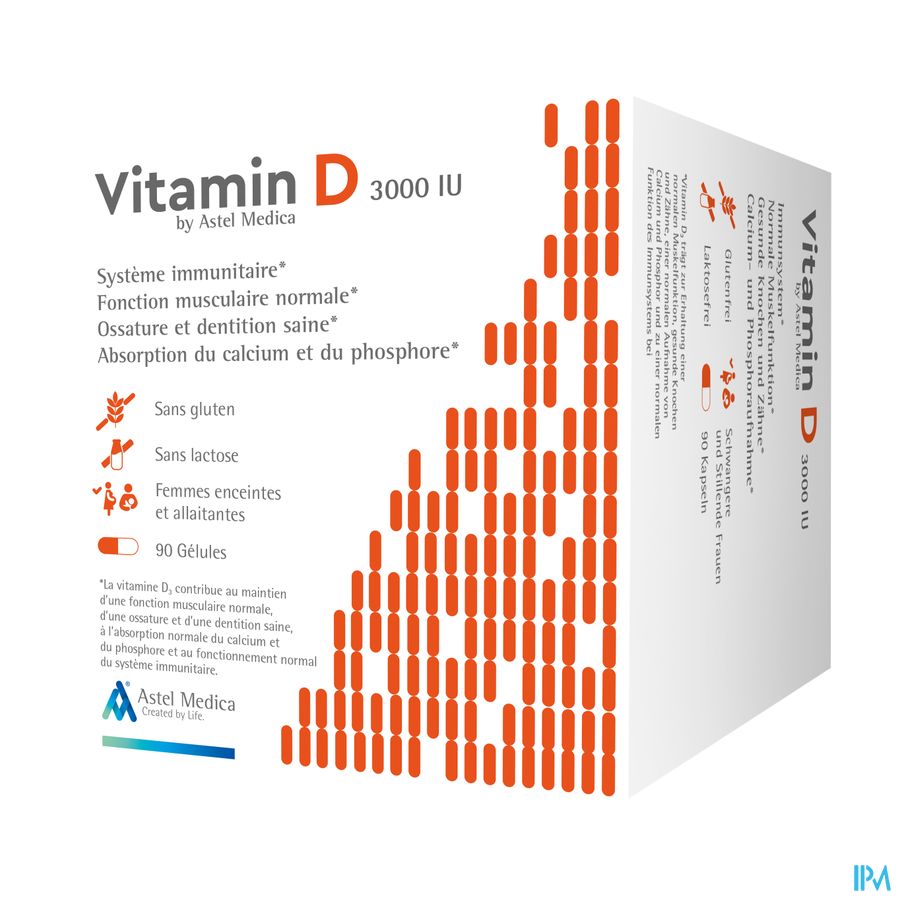 Astel Vitamin D 3000iu Caps 90
