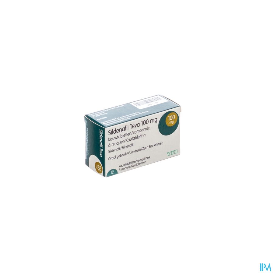 Sildenafil Teva 100mg Comp A Croquer 12x 100mg Sildenafil Teva 100mg Comp A Croquer 12x 100mg
