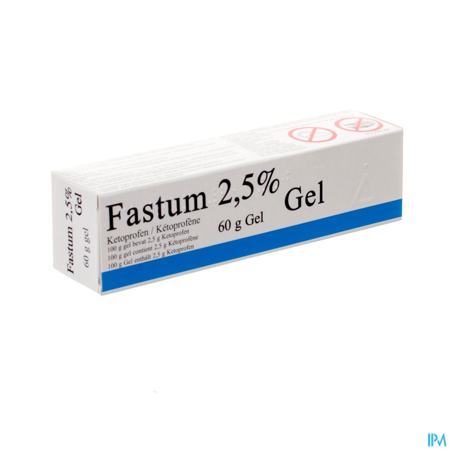 Fastum Gel 2,5% Impexeco Tube 60g Pip Fastum Gel 2,5% Impexeco Tube 60g Pip