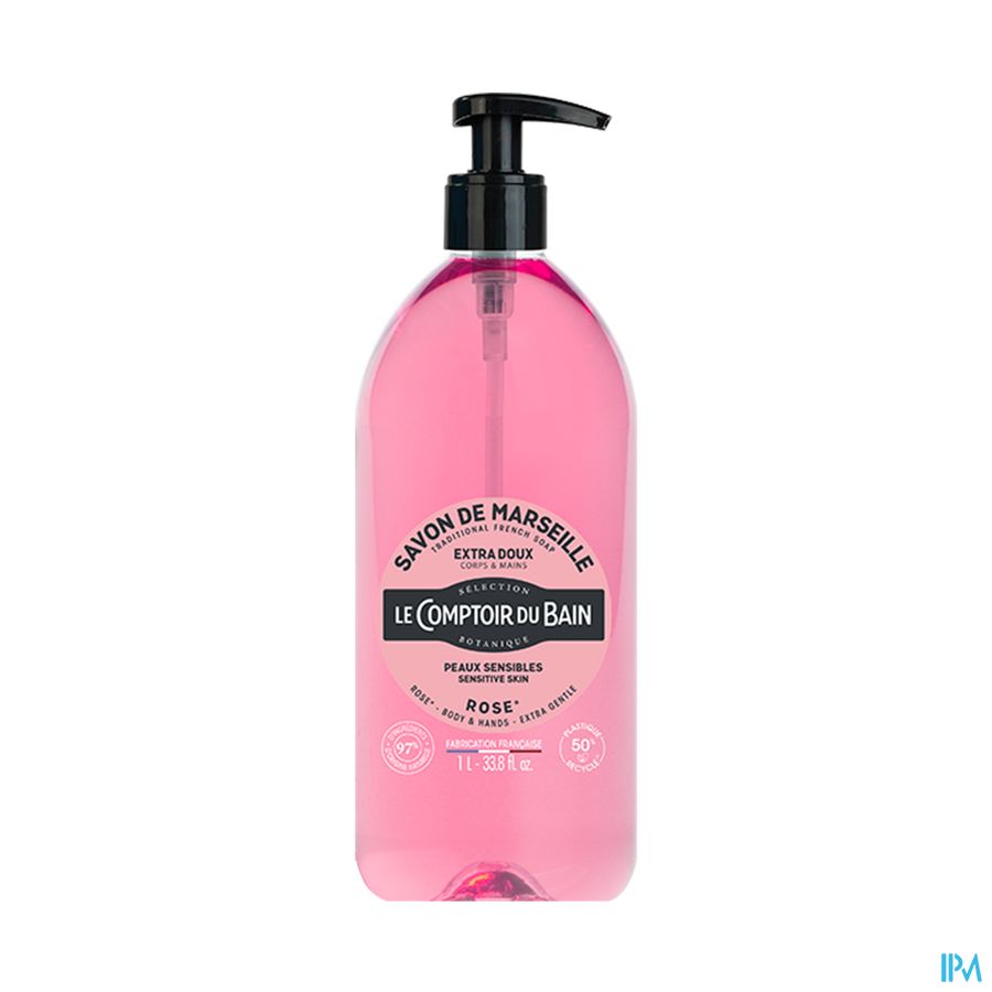 Lcb Zeep Vloeibaar Roze Z/palm Fl 1l Lcb Zeep Vloeibaar Roze Z/palm Fl 1l