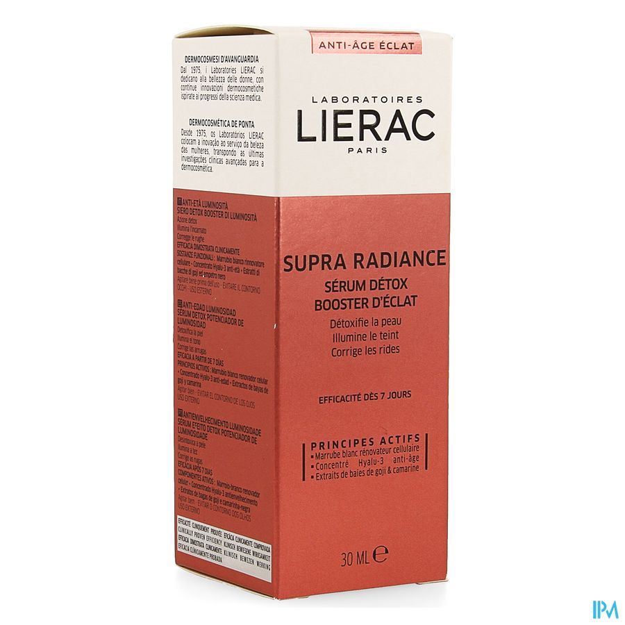 Lierac Supra Radiance Serum Detox Booster Fl 30ml 1