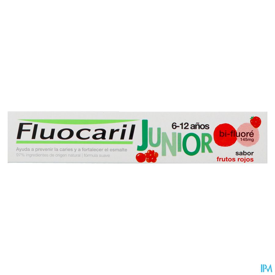 Fluocaril Tandpasta Junior Rood Fruit 75ml Nf 6