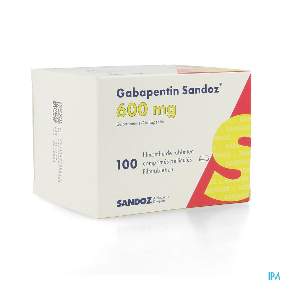 Gabapentine 600mg Sandoz Comp 100 X 600mg Gabapentine 600mg Sandoz Comp 100 X 600mg