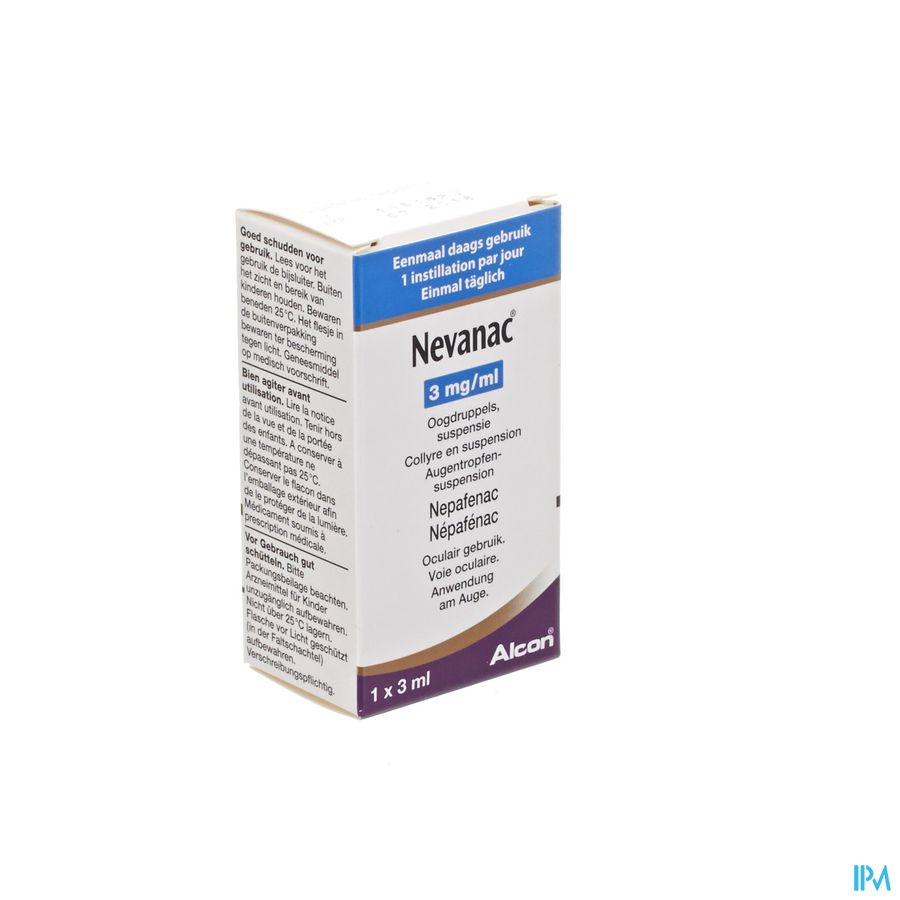 Nevanac 3mg/ml Susp Oogdruppels Fl Rond 1 X 3ml