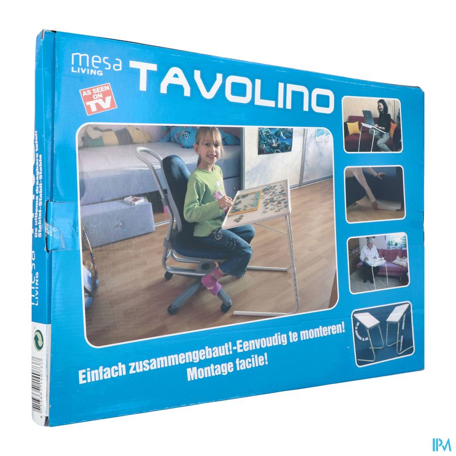 Tavolino Opvouwbare Bijzettafel Wit 52x39x52
