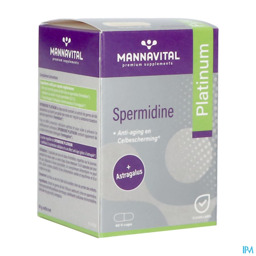 Mannavital Spermidine Platinium V-caps 60 Mannavital Spermidine Platinium V-caps 60