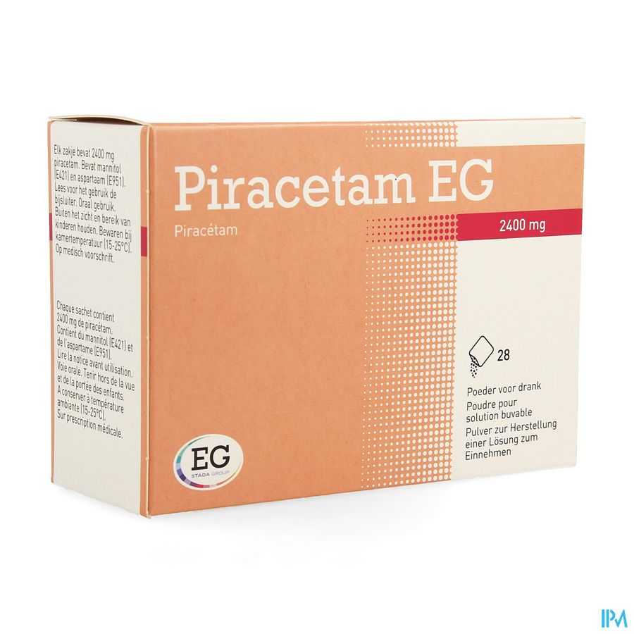 Piracetam EG 2400 Mg Pulv Sach  28 Piracetam EG 2400 Mg Pulv Sach  28