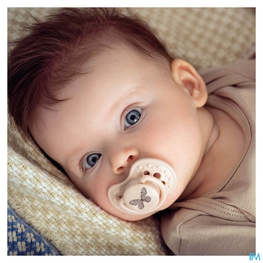 Difrax Fopspeen Dynamic Botanic Blue&green 3m+ 2 3