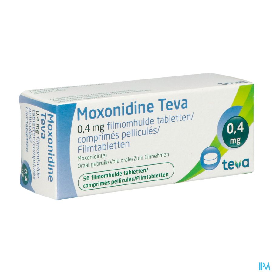 Moxonidine Teva Comp 56 X 0,4mg Moxonidine Teva Comp 56 X 0,4mg