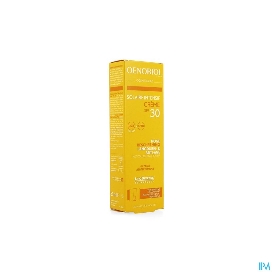 Oenobiol Cosmetiques Solaire Intensif Crème SPF30 50ml