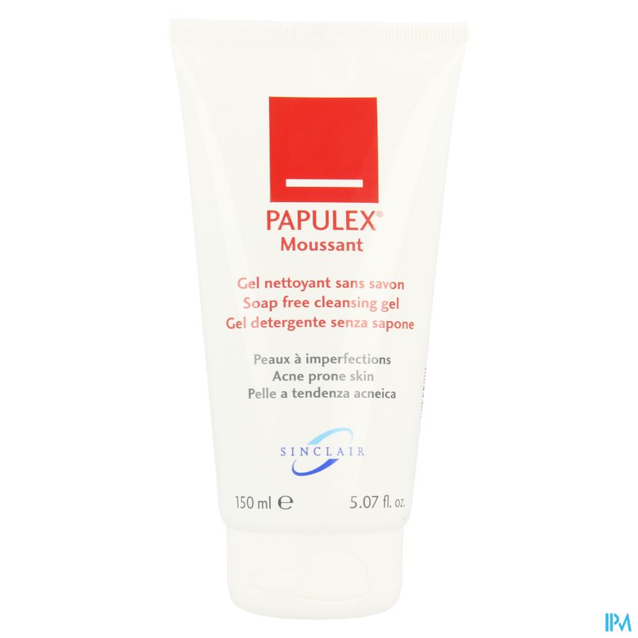 Papulex Schuim Reinigingsgel Z/zeep Tube 150ml 1