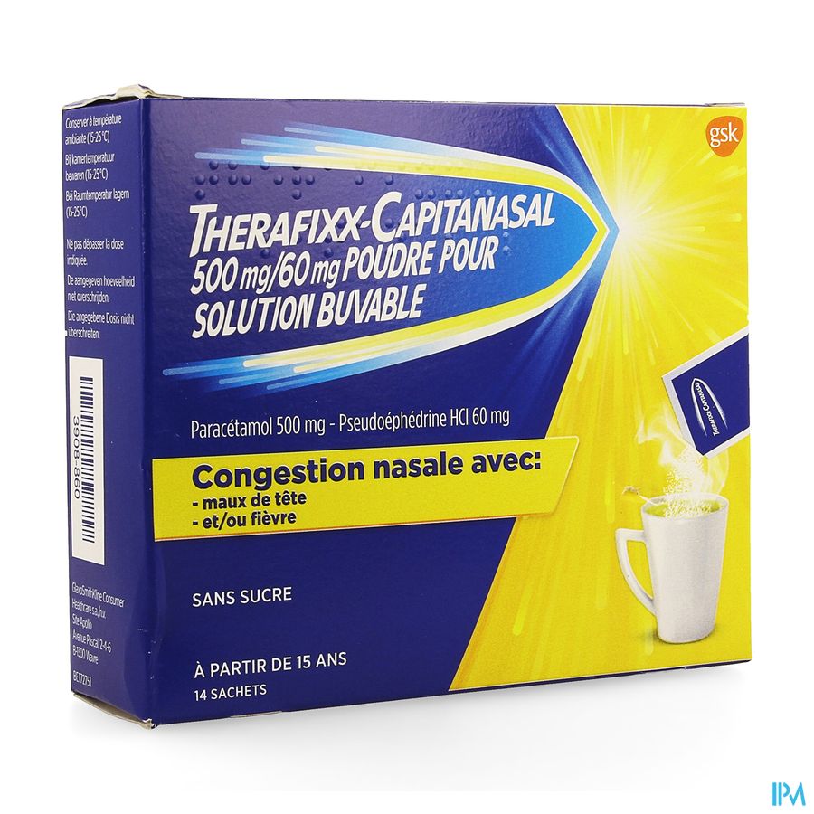Therafixx-capitanasal 500/60mg Sol Buv Sach 14x6g Therafixx-capitanasal 500/60mg Sol Buv Sach 14x6g