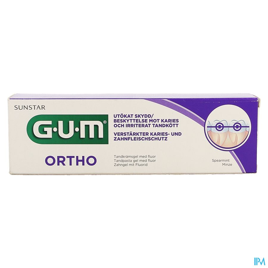 Gum Ortho Tandpasta Gel 75ml 3080 4