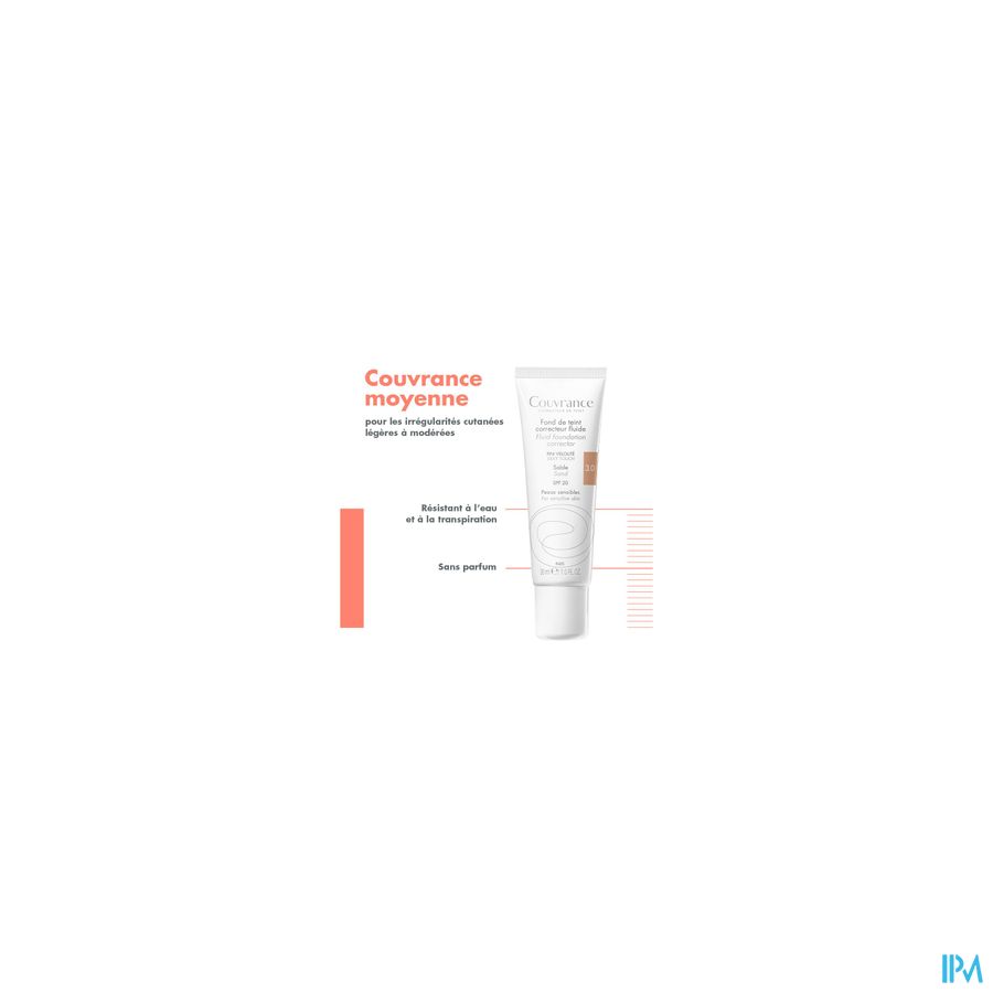 Avene Couvrance Fdt Correct. Fluide 3 Sable 30ml 8