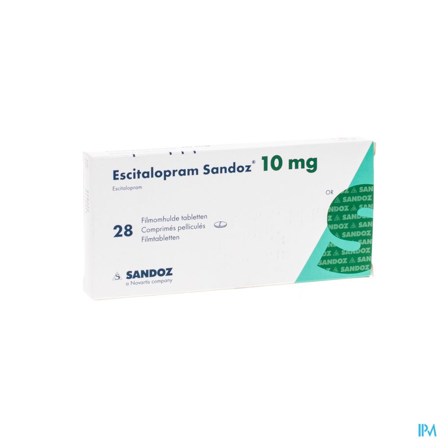 Escitalopram Sandoz 10mg Filmomh Tabl 28 X 10mg