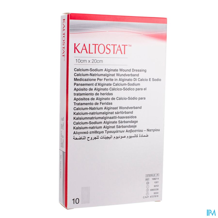 Kaltostat Pans 10,0x20,0cm Ster 10p Kaltostat Pans 10,0x20,0cm Ster 10p