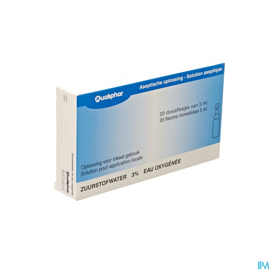 Zuurstofwater Gestabiliseerd 3% Unit Dose 20x5ml Zuurstofwater Gestabiliseerd 3% Unit Dose 20x5ml