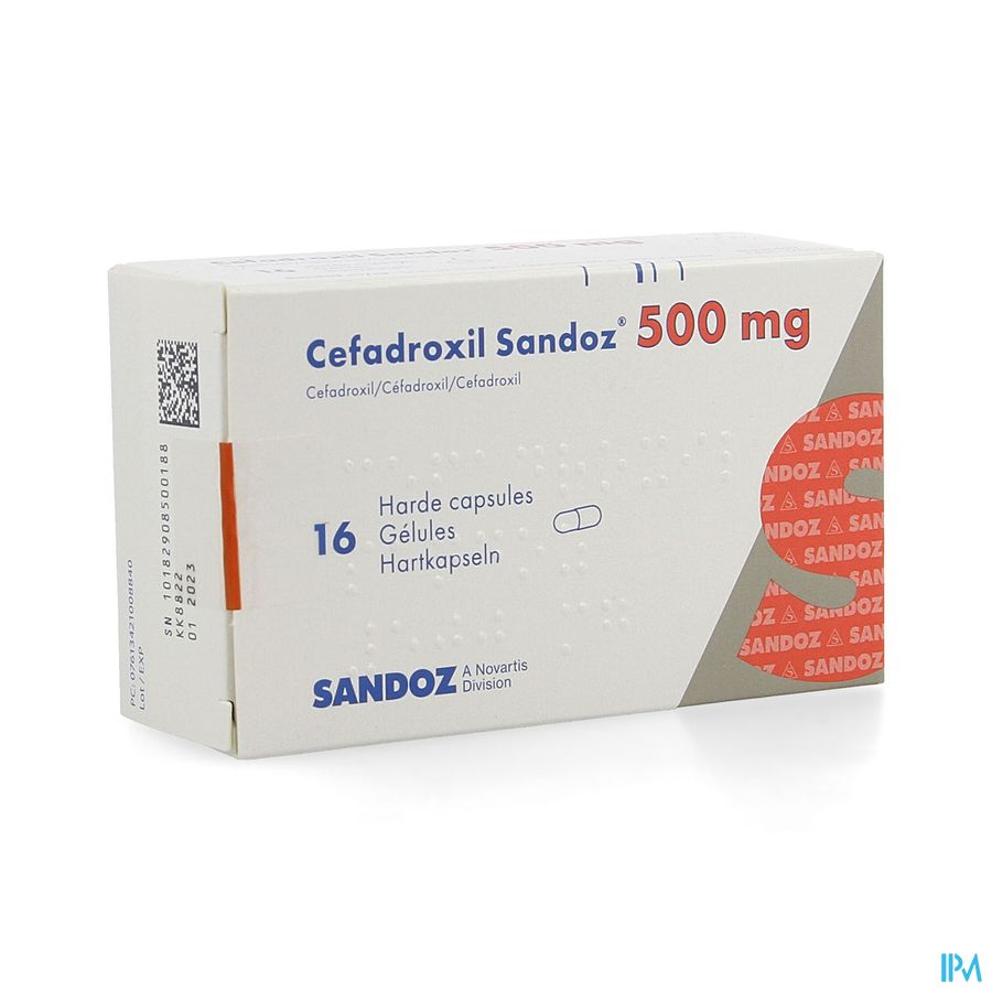Cefadroxil 500mg Sandoz Caps 16x500mg Cefadroxil 500mg Sandoz Caps 16x500mg
