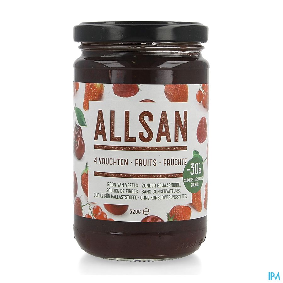 Allsan Pate Tartiner 4 Fruits 320g Revogan Allsan Pate Tartiner 4 Fruits 320g Revogan